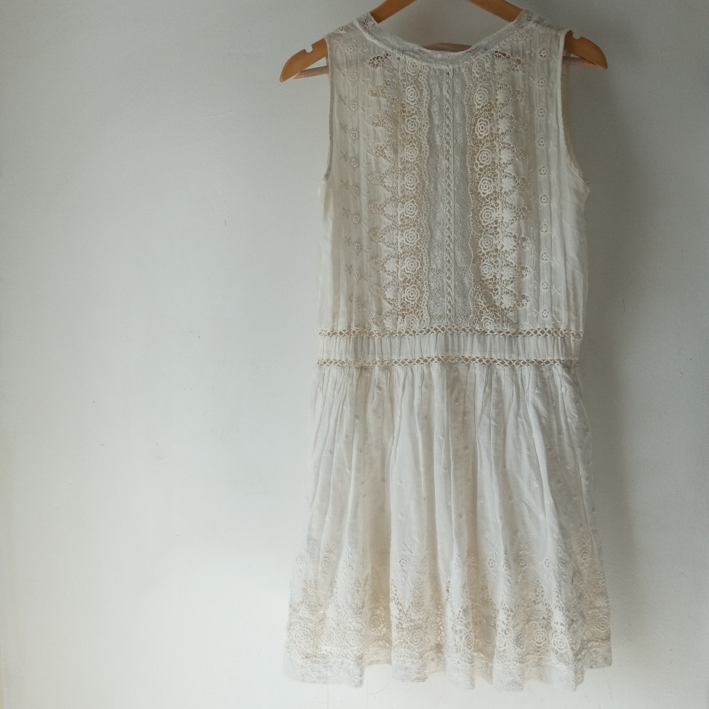 LoveShackFancy Small Embroidered Lace Dress - Picture 4 of 15